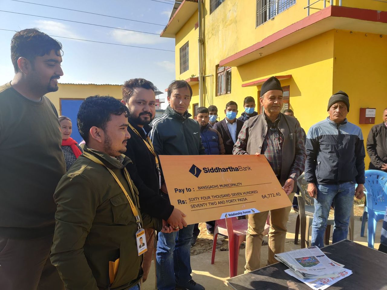 Financial Support to Bansgadhi Municipality